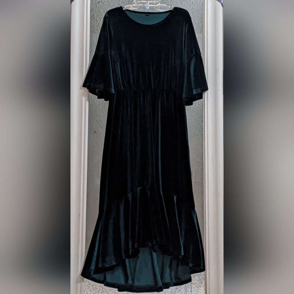 Velvet Hunter Green Dress
